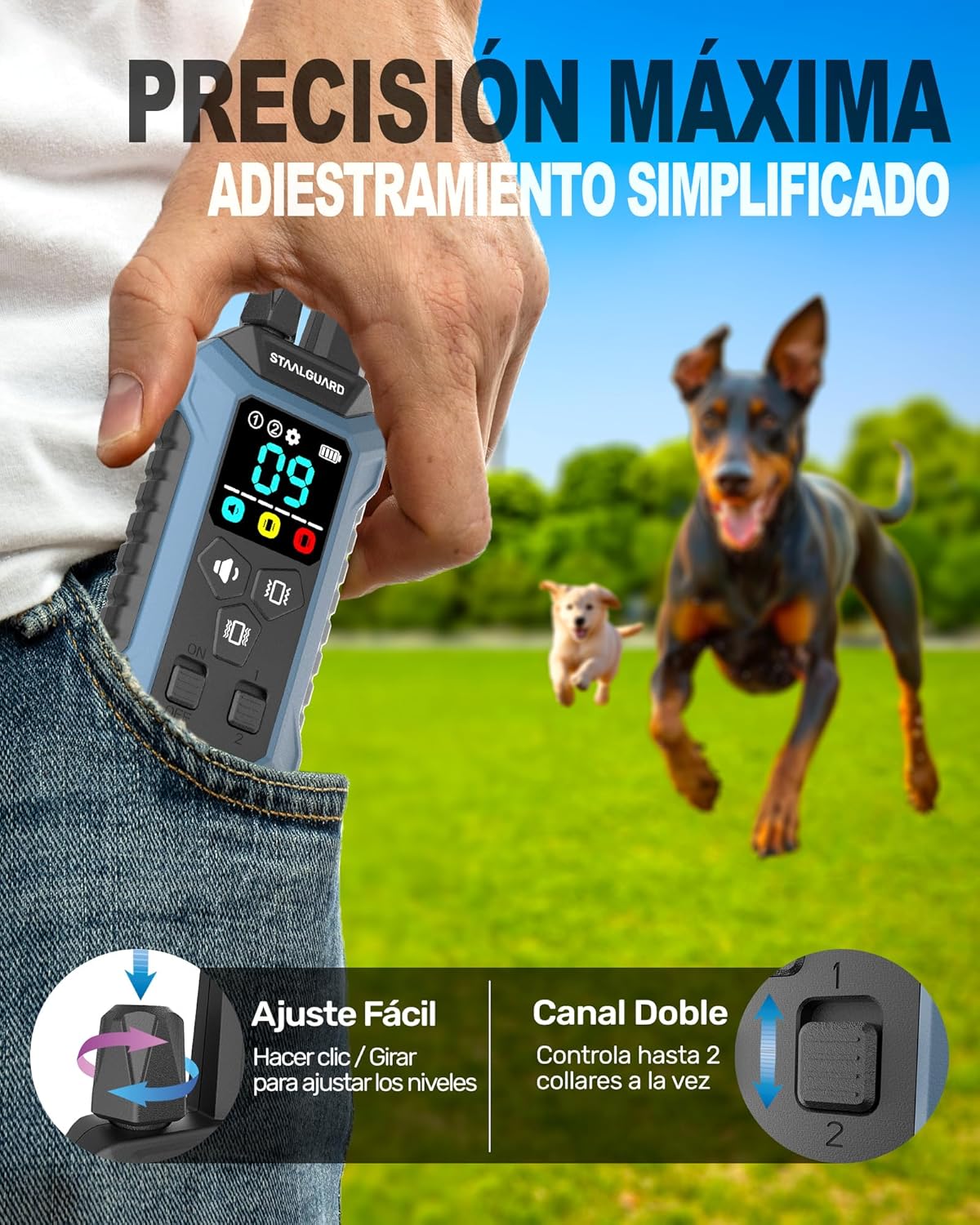 Detalle 2 de Staalguard Collar de Adiestramiento para Perros 3000m