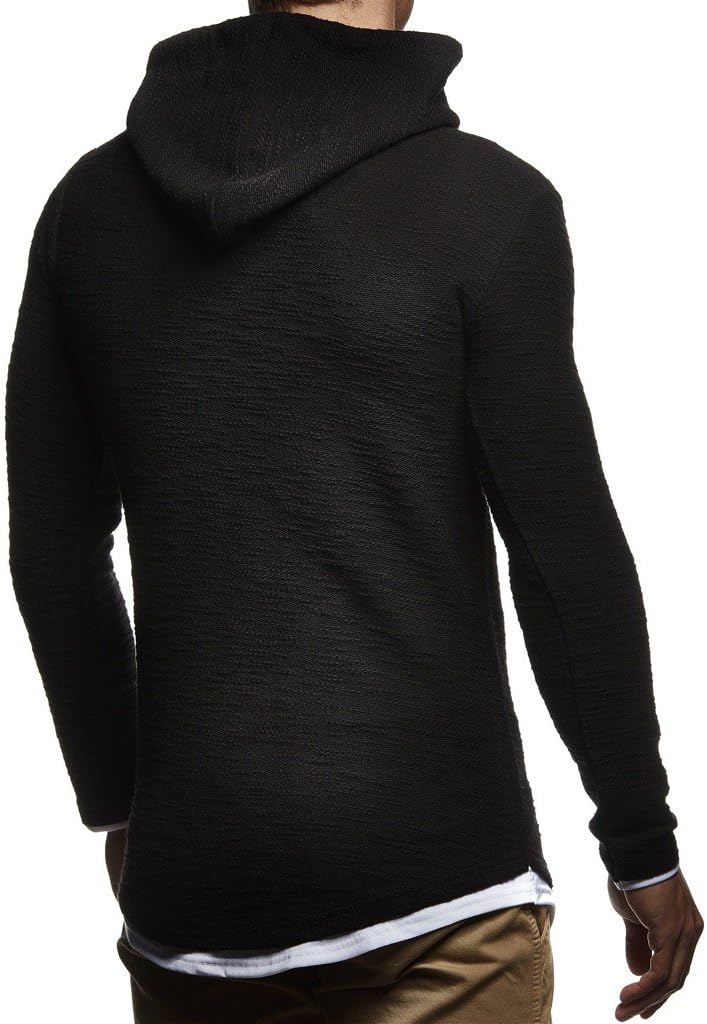 Thumbnail 3 de Leif Nelson Felpa con cappuccio da uomo LN-8120 (maglione con cappuccio)