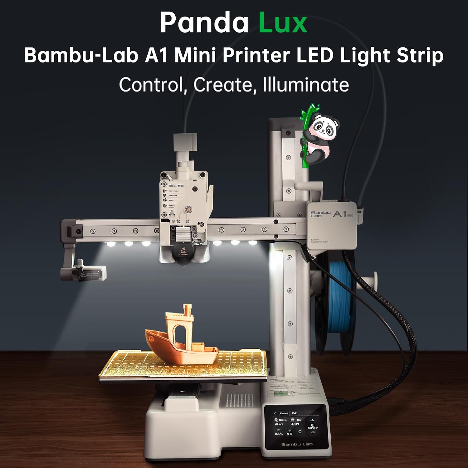 Thumbnail 3 de BIGTREETECH BIQU Panda Lux A1 Mini専用LEDライトバー 24V・6500K・画面操作対応