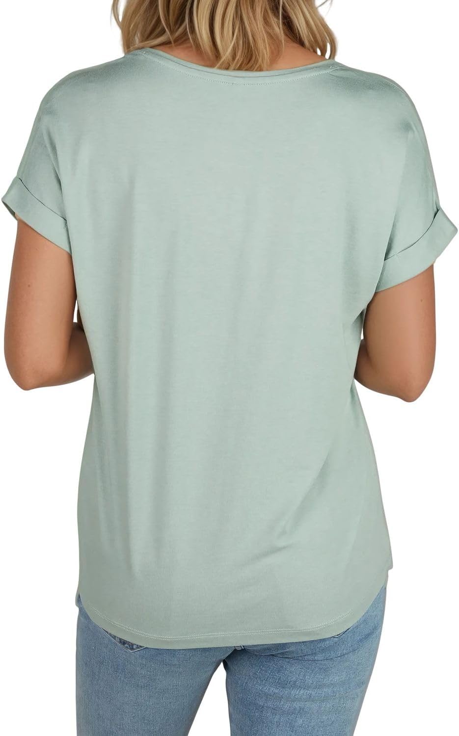 Thumbnail 5 de ONLY ONLMOSTER 2er-Pack Damen-Tops – Regular Fit, Rundhals, Kurzarm, Streifen/Unifarben