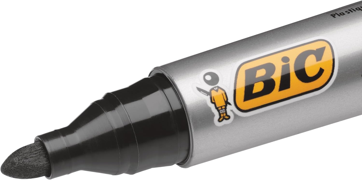 Thumbnail 6 de BIC Marking 2000 ECOlutions Permanent Markers – Medium Bullet Tip, Black (Box of 36)