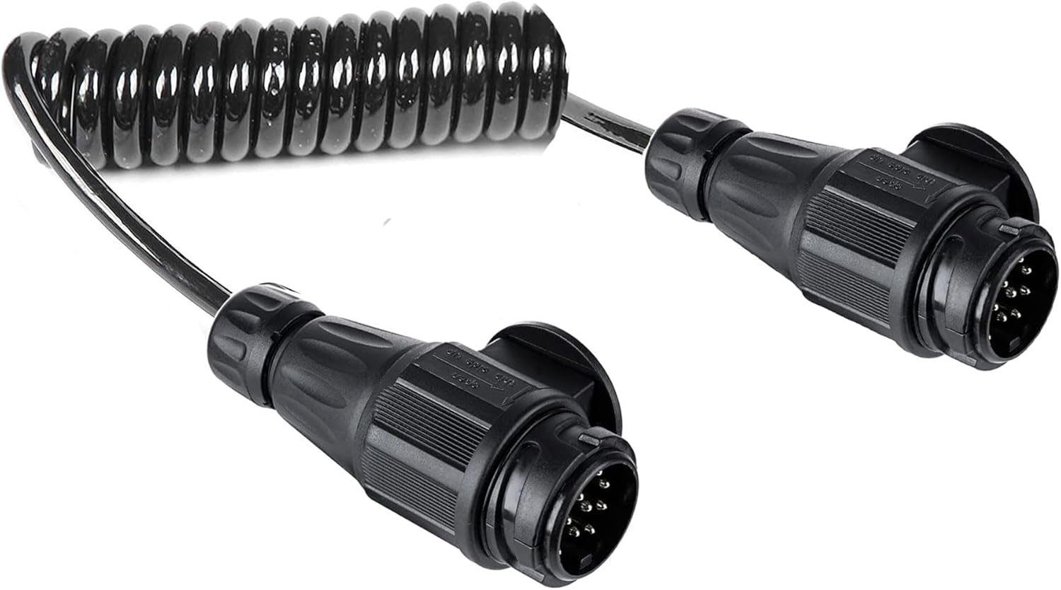 Thumbnail 5 de ETUKER Trailer Extension Coiled Cable 7pin Caravan Extension Lead 1.8M