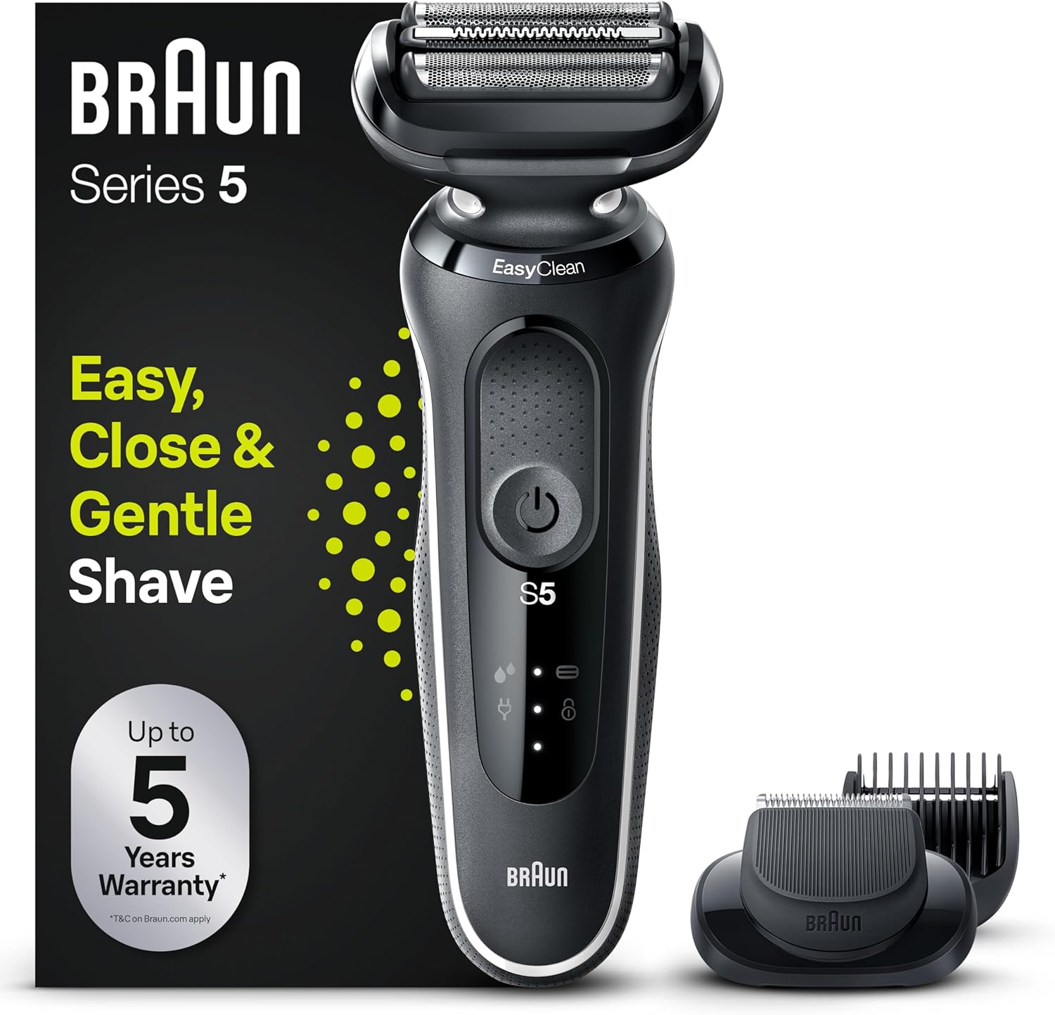 Thumbnail 6 de Braun Series 5 52‑N1000SI rasoir électrique étanche, 2 modes
