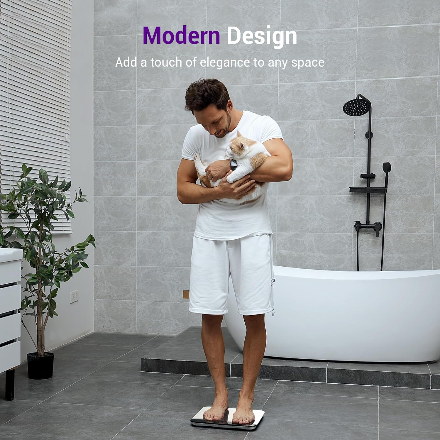 Thumbnail 6 de Ovutek Digital Bathroom Scale, 450 lb
