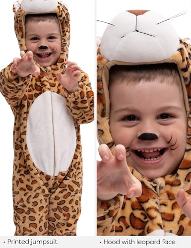 Thumbnail 3 de Rubies Disfraz Leopardo para Niños, Jumpsuit con Capucha 🐆