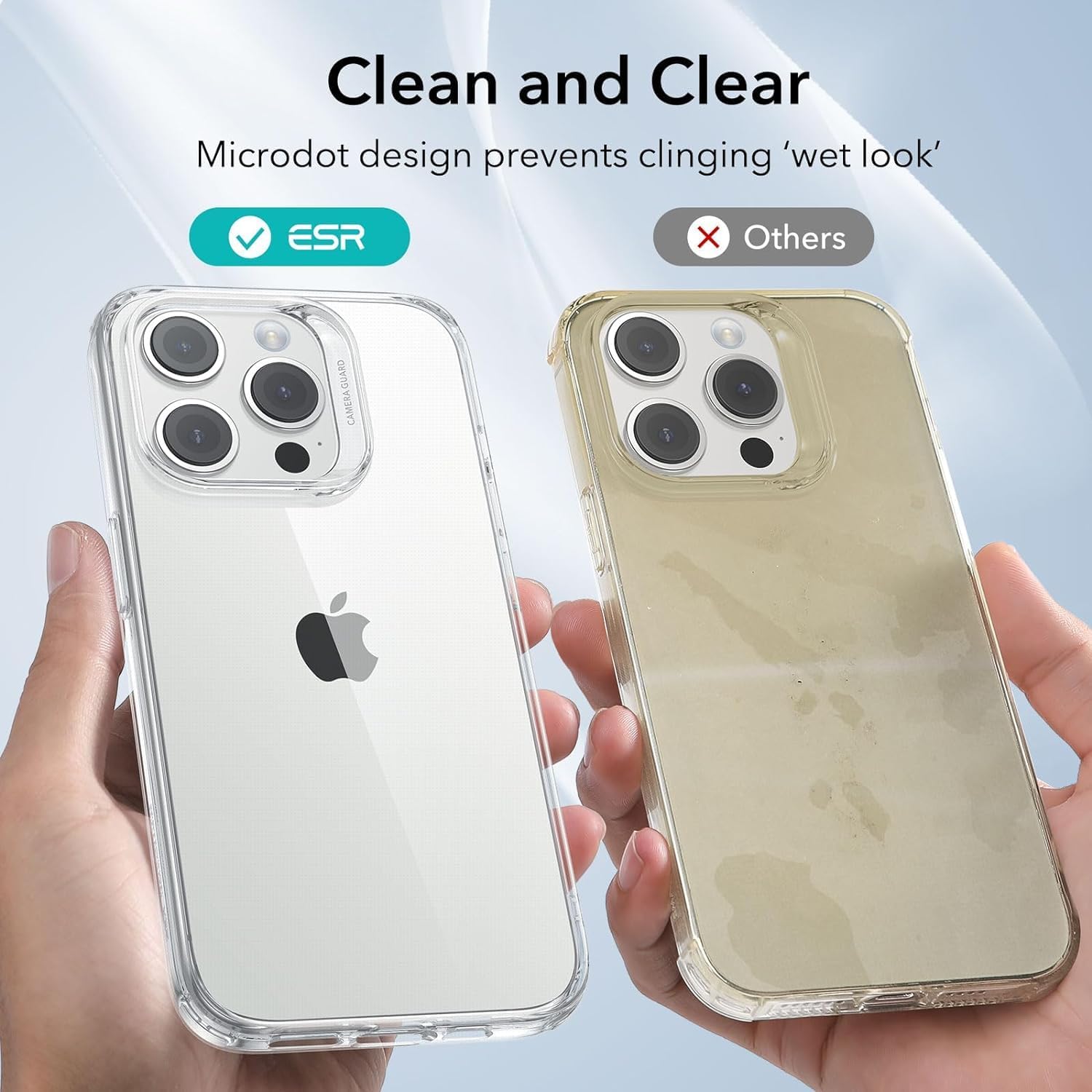 Thumbnail 6 de ESR Cover per iPhone 15 Pro – Trasparente, ultrapiatta, antiurto