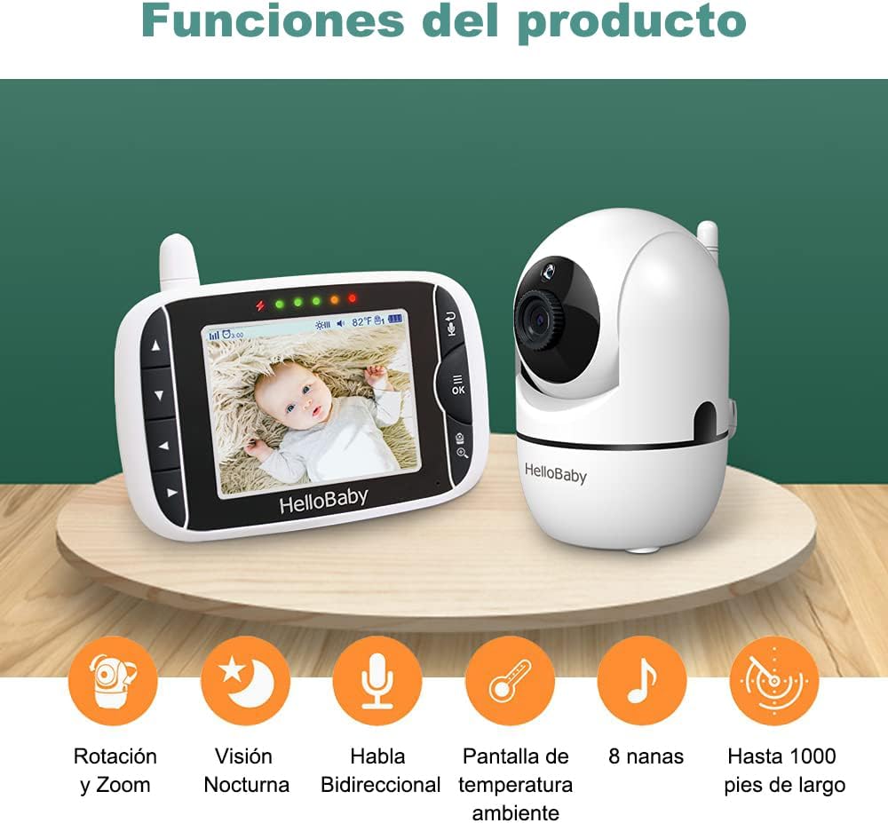 Detalle 1 de HelloBaby HB65 Baby Monitor 3,2