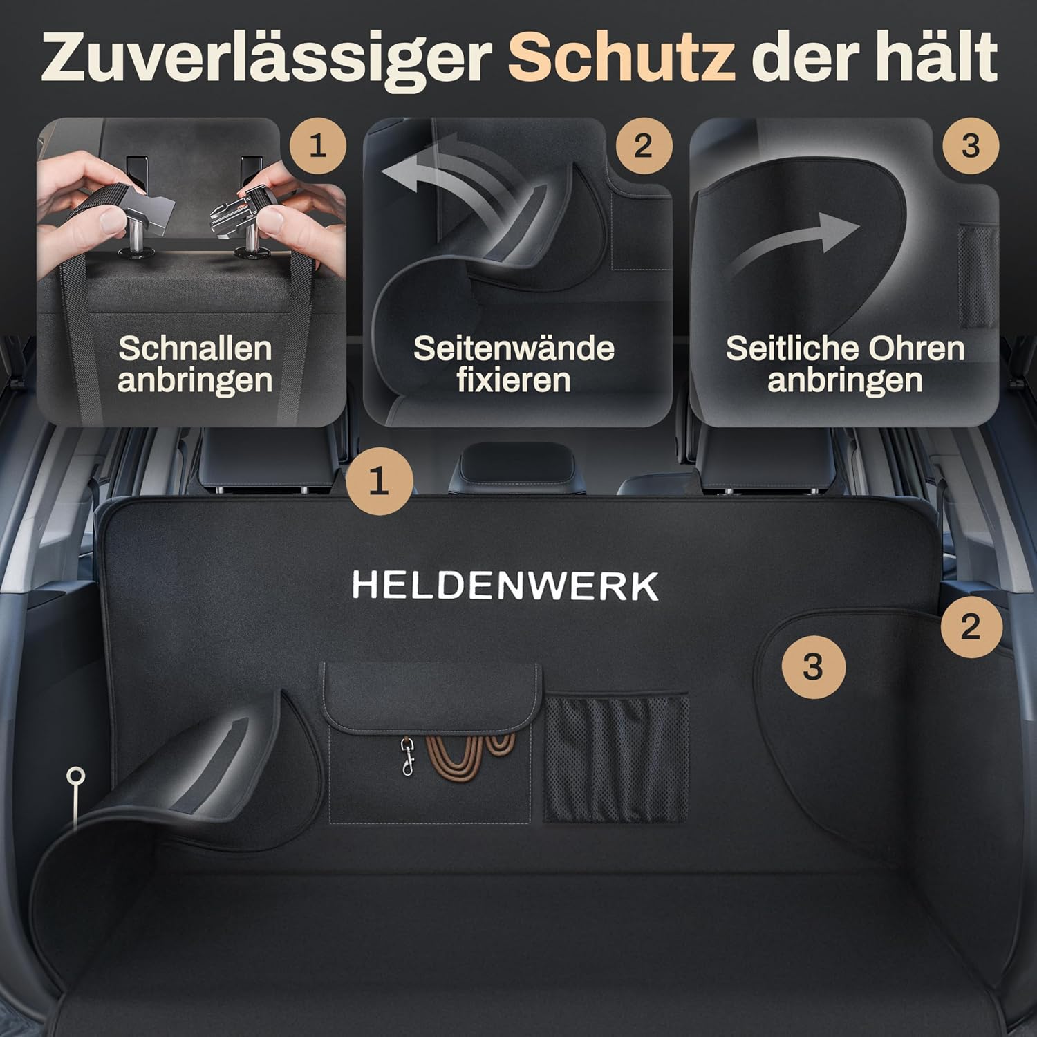 Detalle 2 de HELDENWERK Kofferraumschutz Hund