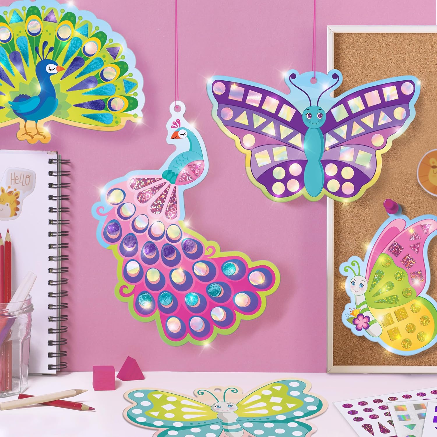 Thumbnail 4 de Imagimake Mirror Mosaic Butterfly & Peacock Kit