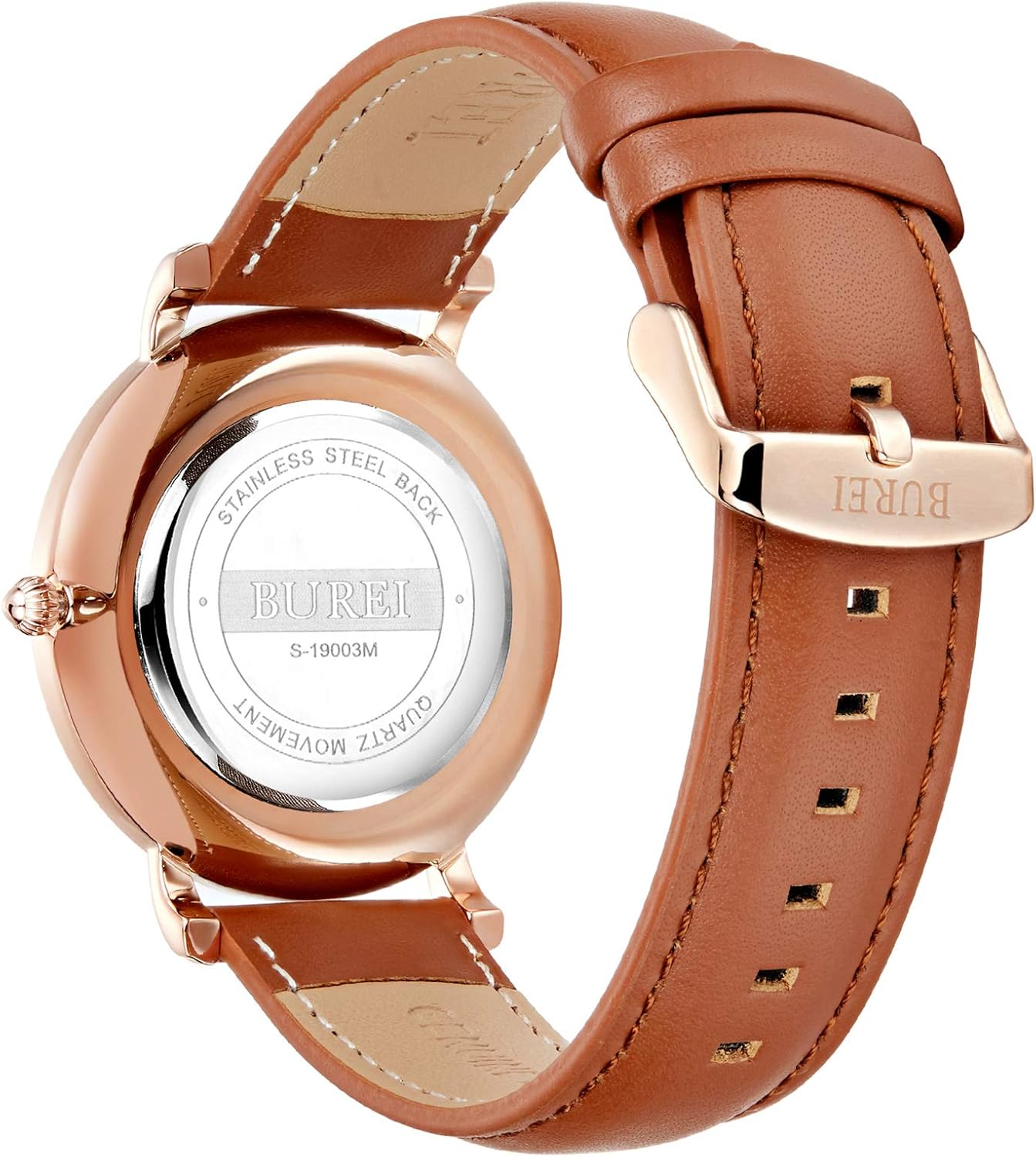 Detalle 2 de BUREI Ultra Mince Montre homme 30 m