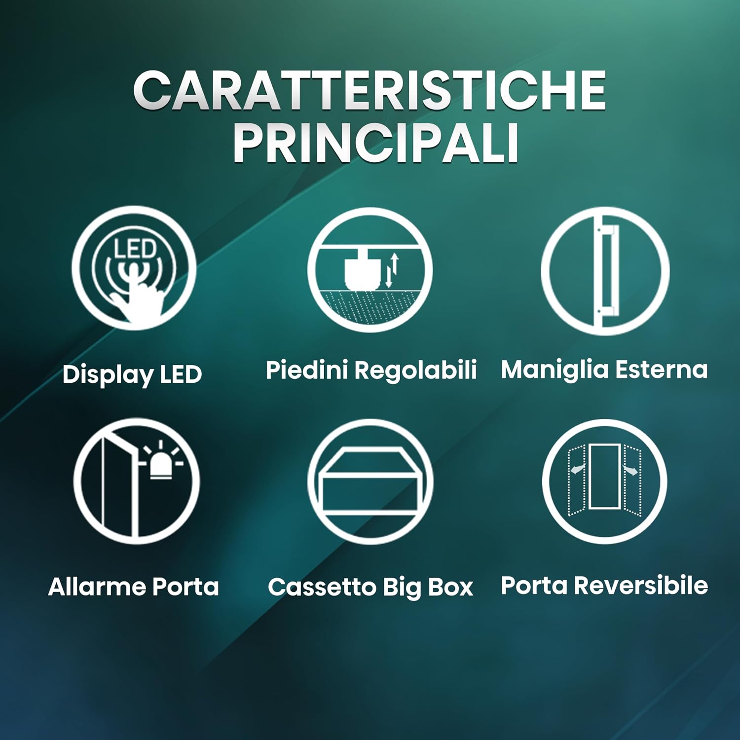 Detalle de Congelatore Verticale Hisense FV191N4AW2 da 155 L: affidabile, TotalNoFrost e Multiflow 360°