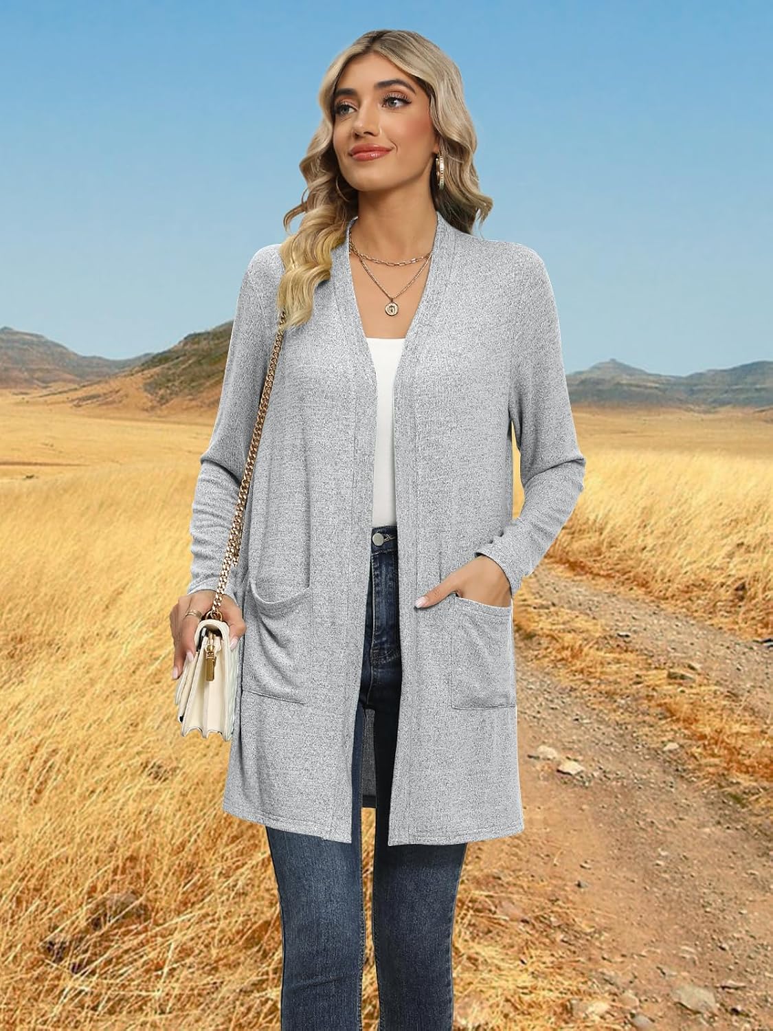Thumbnail 3 de DB MOON Women’s 2026 Fall Long Cardigan