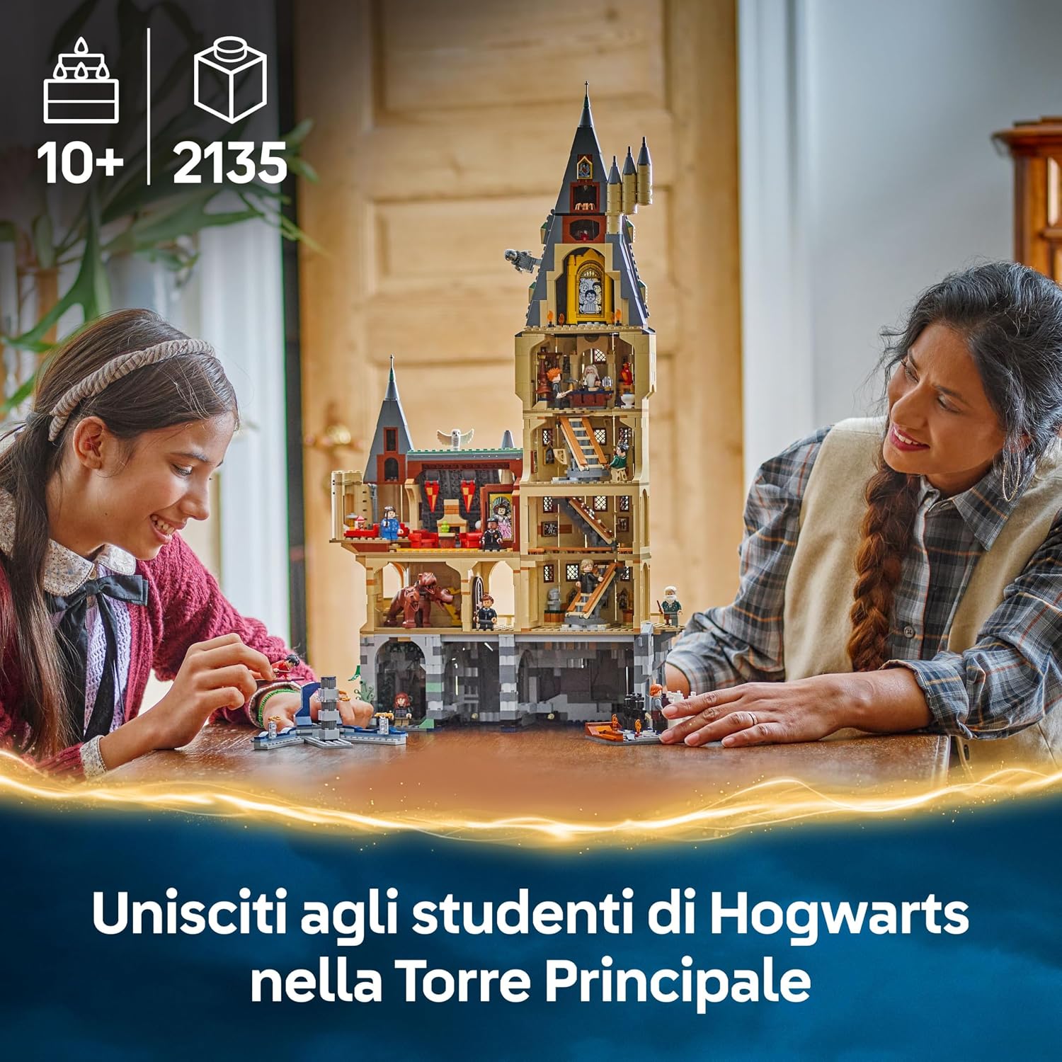 Detalle 2 de LEGO Harry Potter Castello di Hogwarts 76454 — Torre modulare 🧩
