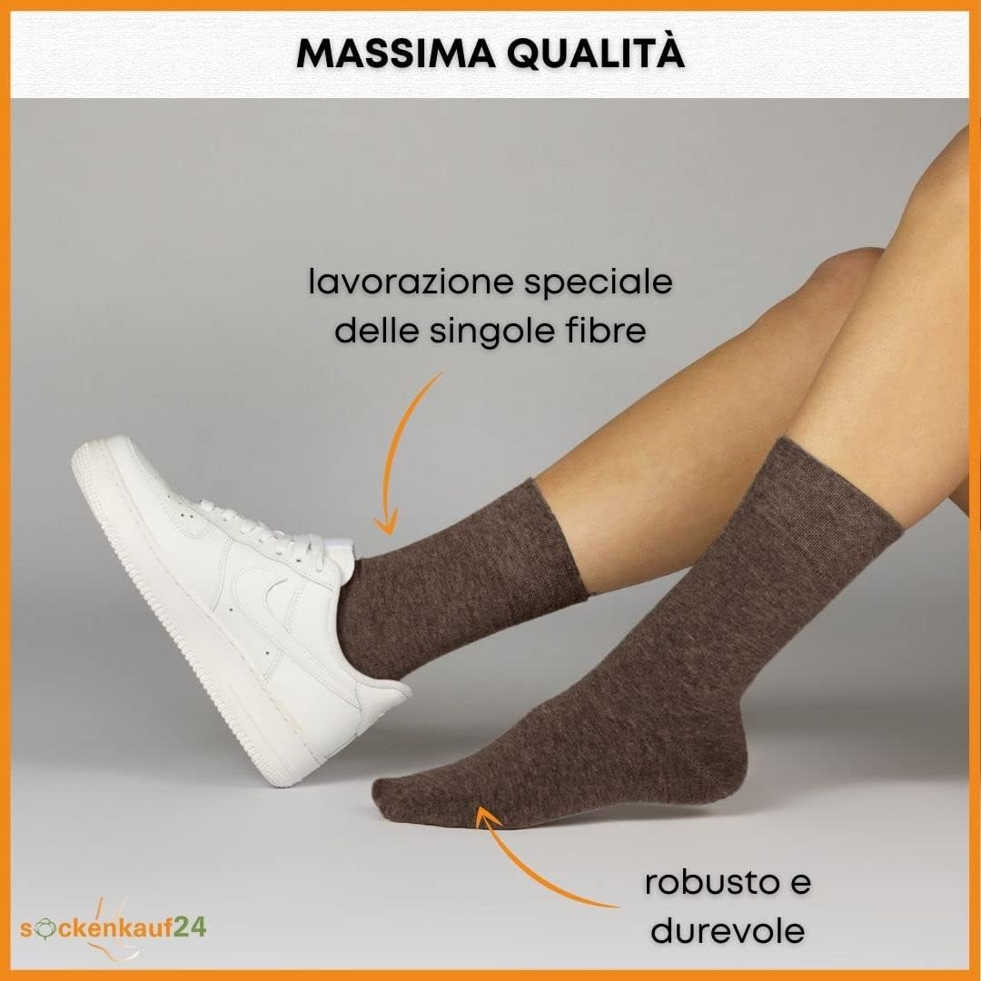 Detalle de sockenkauf24 10 paia di calze lunghe da uomo e donna business in cotone traspiranti