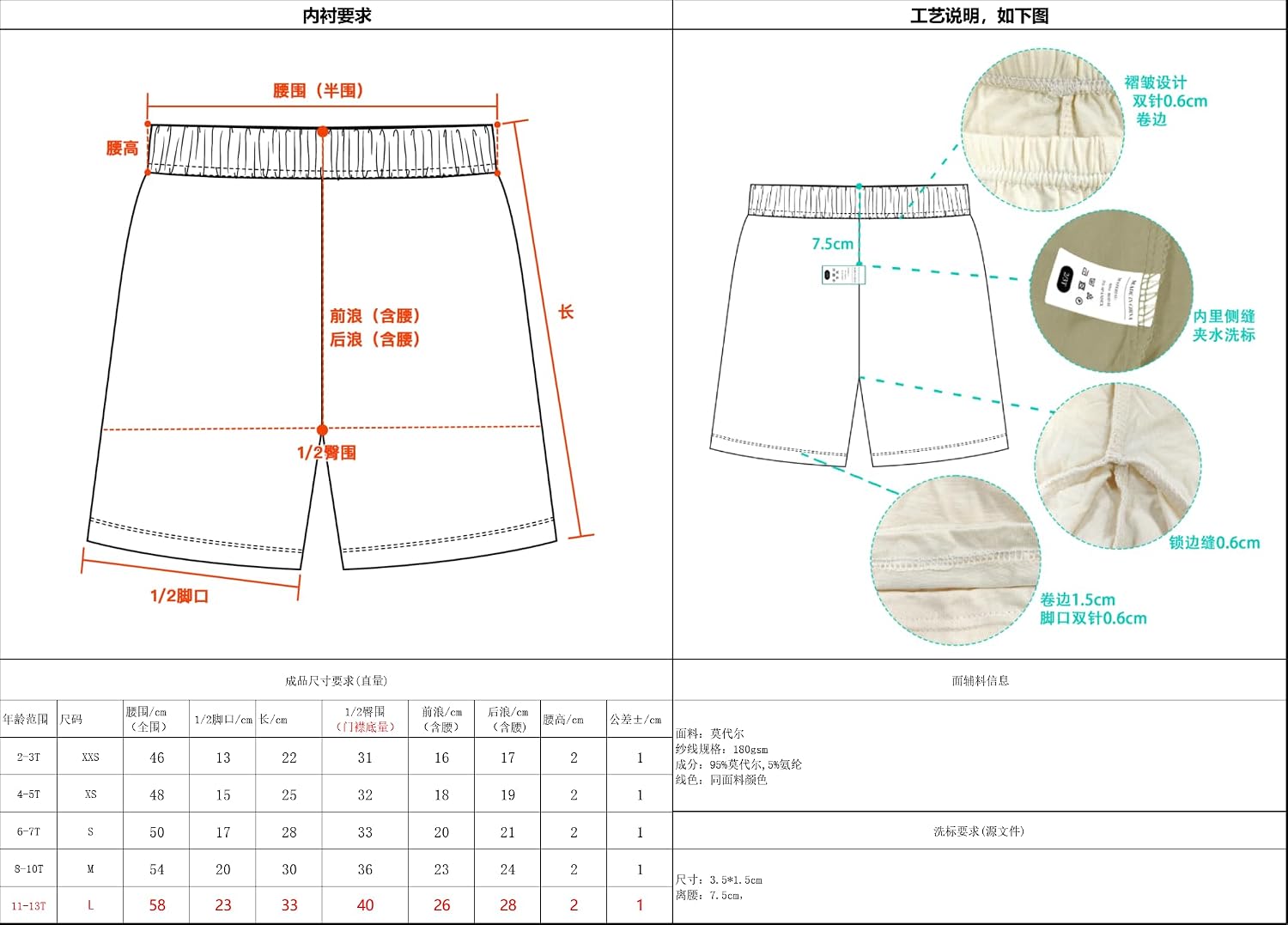 Detalle 2 de HOLLHOFF 15-Pack Girls Shorts: Breathable, Versatile Bike Shorts for Dance, Play, and Dress Overlays