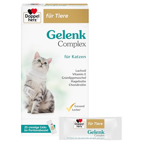 Detalle de Doppelherz Gelenk Complex für Katzen – Cremige Licks mit Omega‑3, Grünlippmuschel und Chondroitin