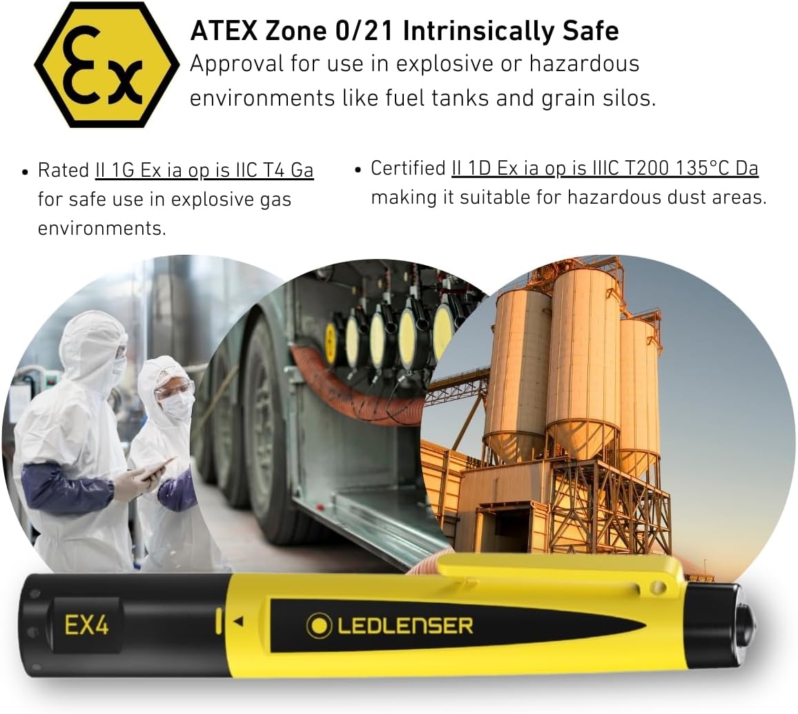 Thumbnail 1 de Ledlenser EX4 ATEX Zone 0 LED Intrinsically Safe Pen Torch