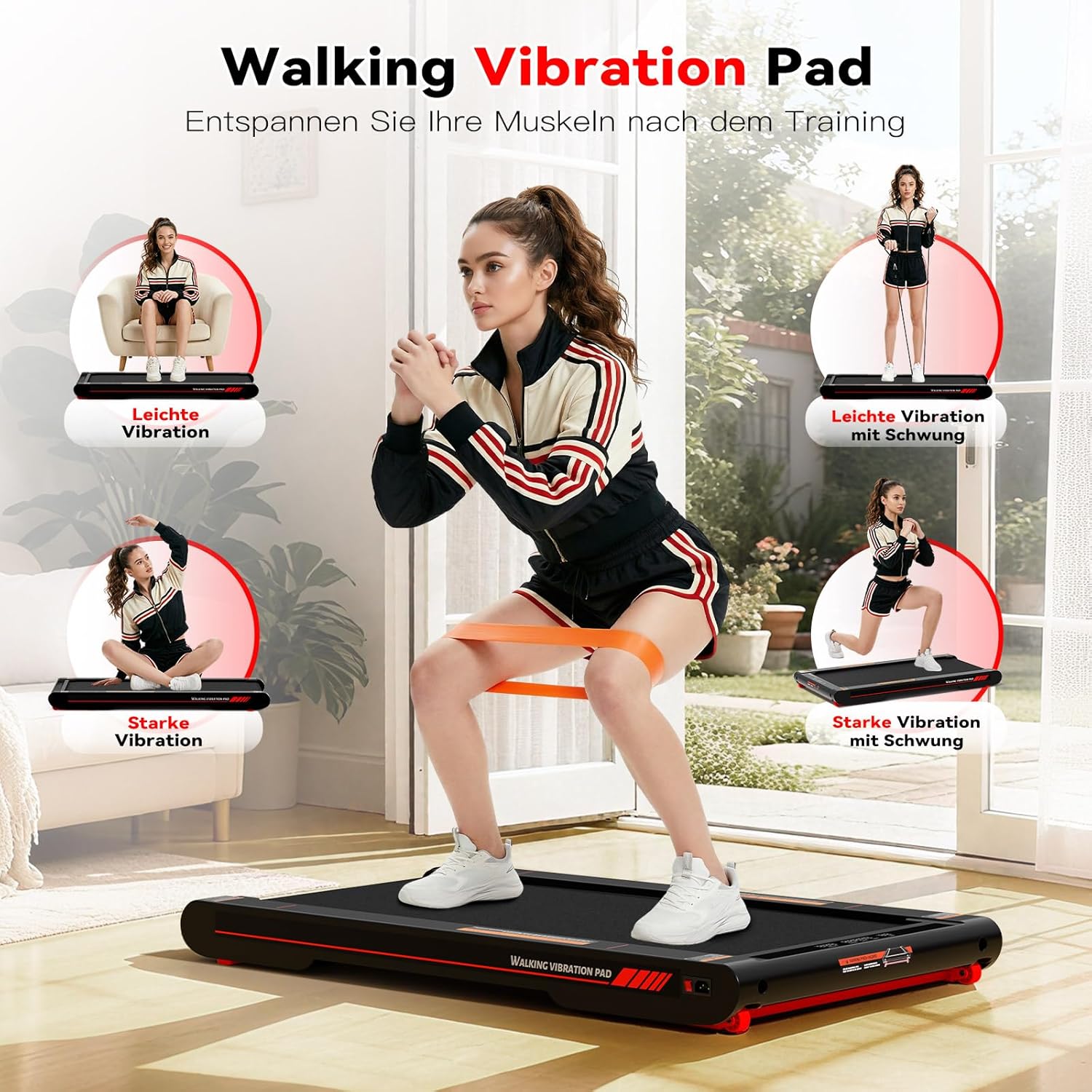 Thumbnail 3 de Sperax 4-in-1 Walking Vibration Pad Laufband für Zuhause & Büro (App, LED-Display, 0,3–6 km/h, Neigung 0–10%, 400 W)