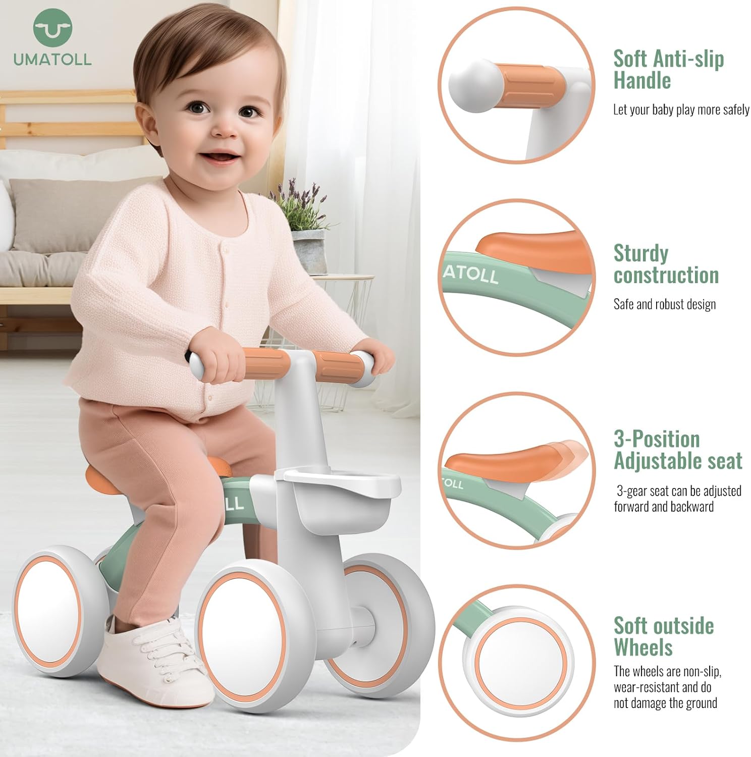Detalle 2 de Umatoll Bicicleta sin Pedales 12–24 meses