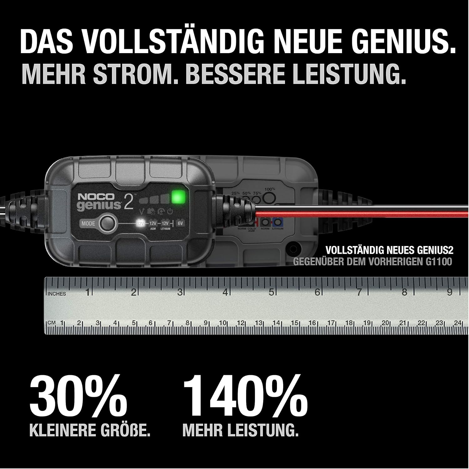 Detalle 2 de NOCO GENIUS2 2A Batterieladegerät