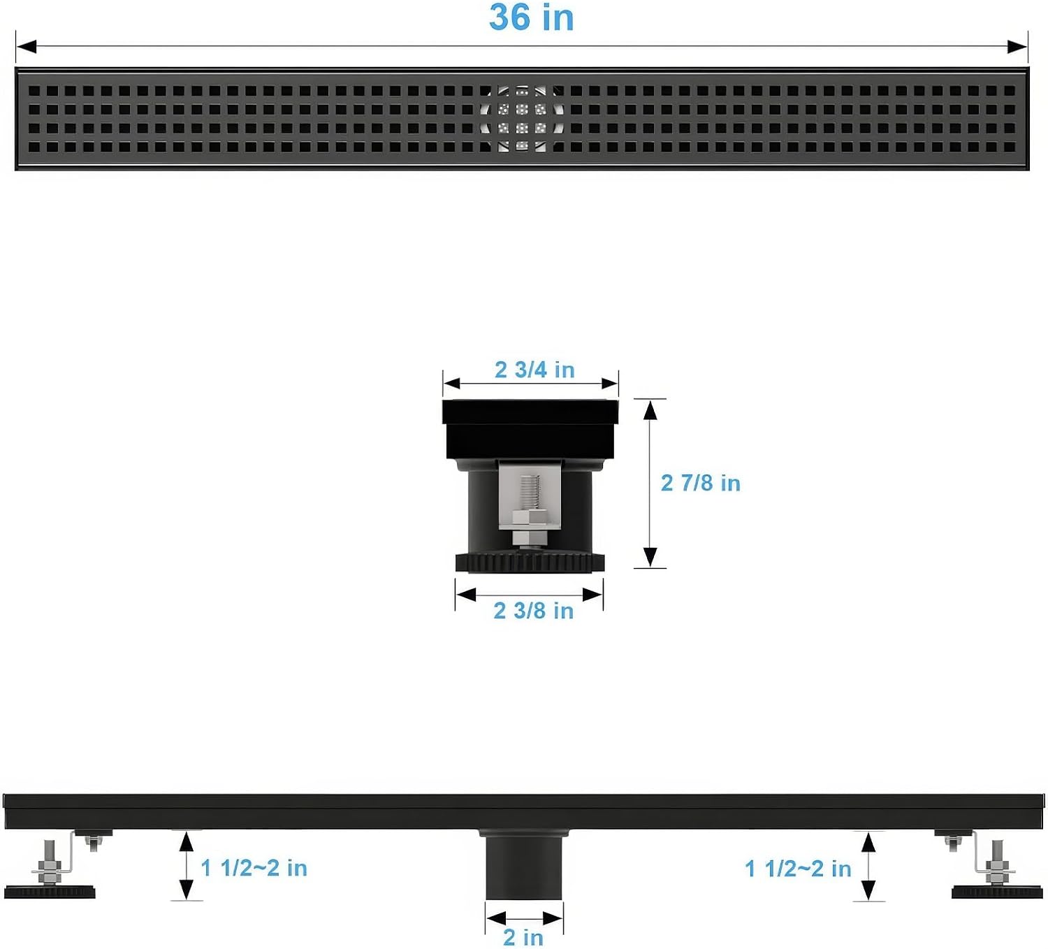 Thumbnail 5 de SaniteModar Linear Shower Drain 28-Inch