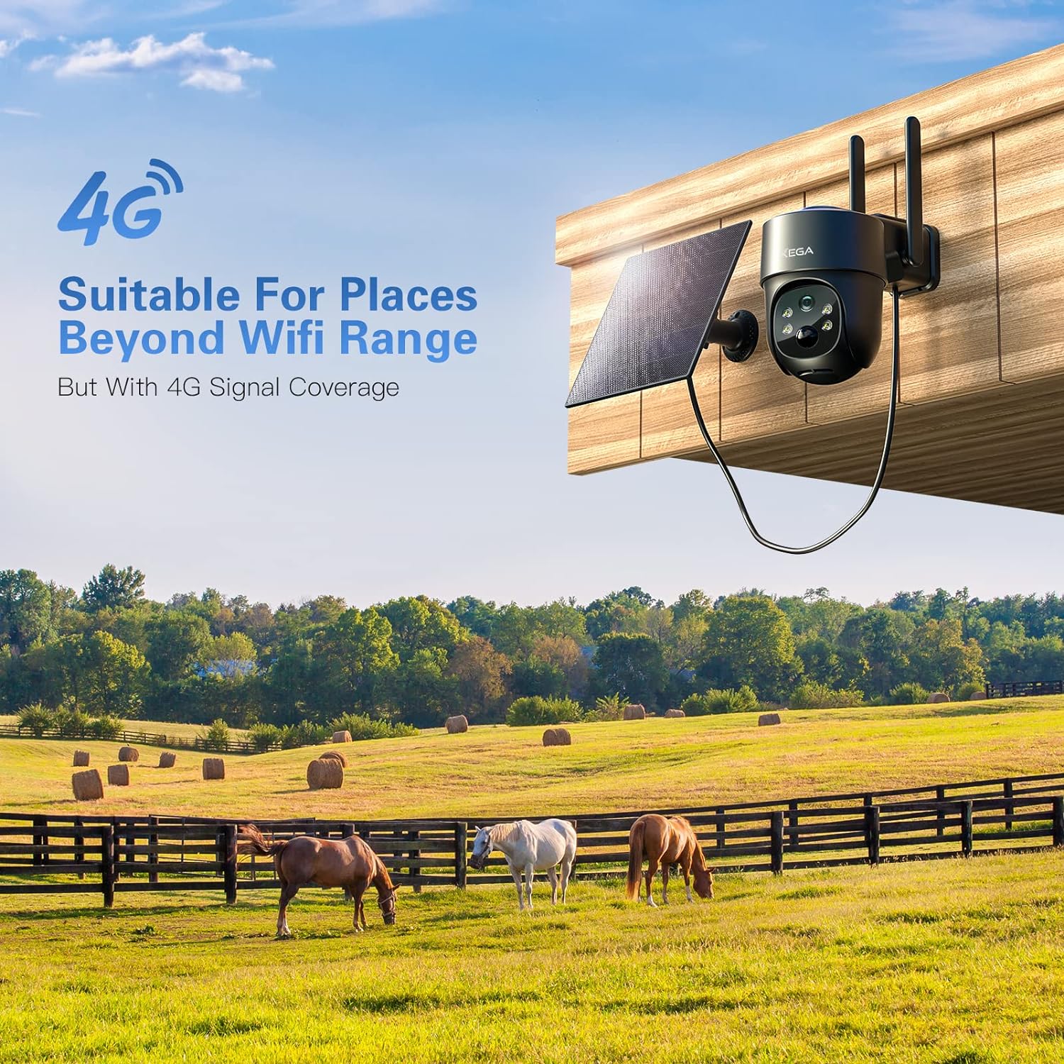 Thumbnail 1 de Xega 4G LTE Solar Security Camera 2K