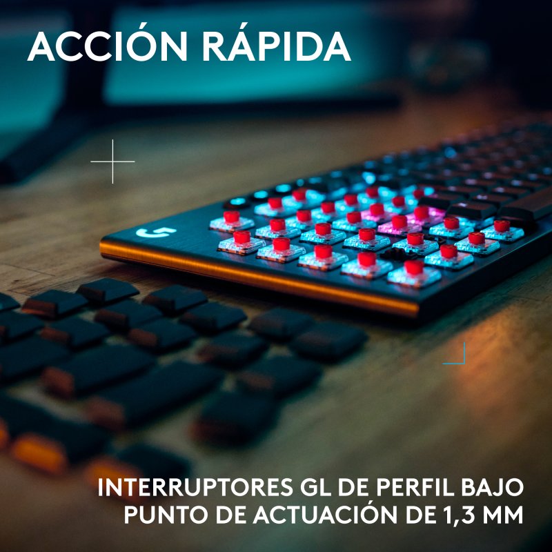 Thumbnail 1 de Logitech G915 X LIGHTSPEED teclado mecánico gaming inalámbrico