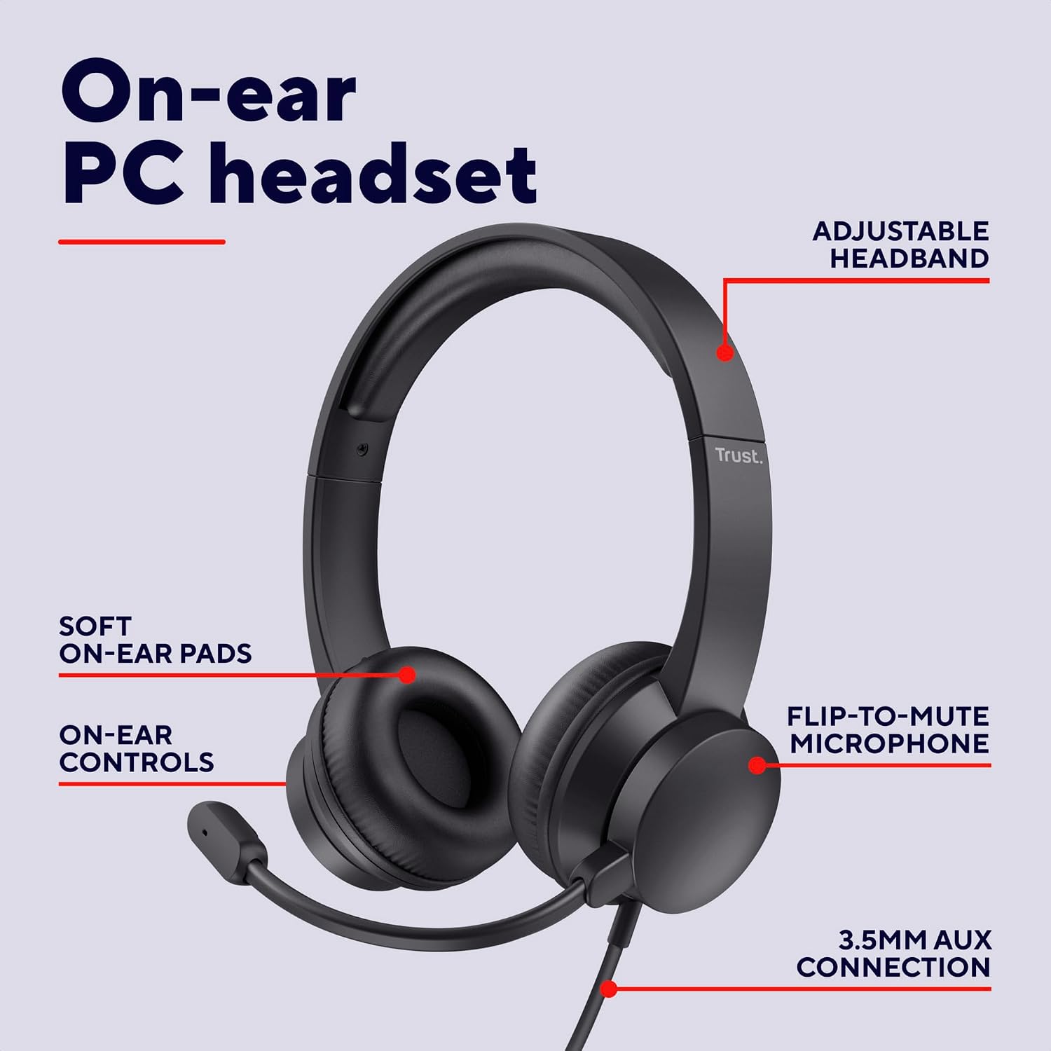 Detalle 2 de Trust Roha II wired headset with mic