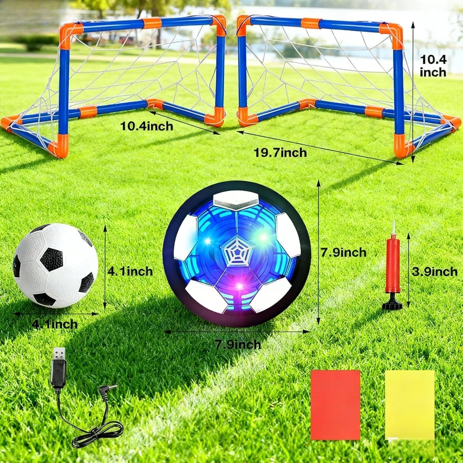 Detalle 2 de Lenbest Fußball‑Set für Kinder mit Air Power Ball – Indoor & Outdoor Spielspaß
