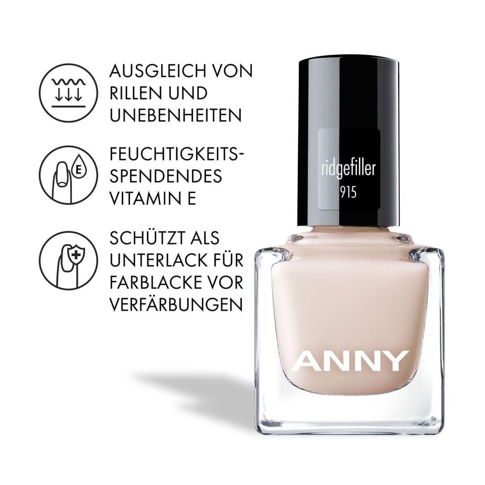 Detalle de ANNY Ridge Filler – Speziallack für eine ebene Nageloberfläche, 15 ml