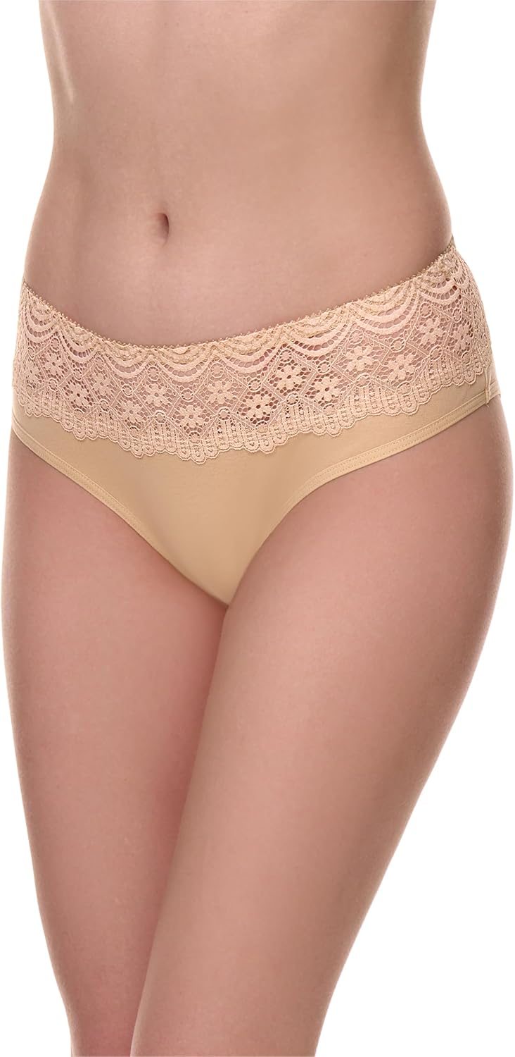 Detalle de Merry Style Culotte Femme en Coton avec Dentelle – Slip confortable et respirante