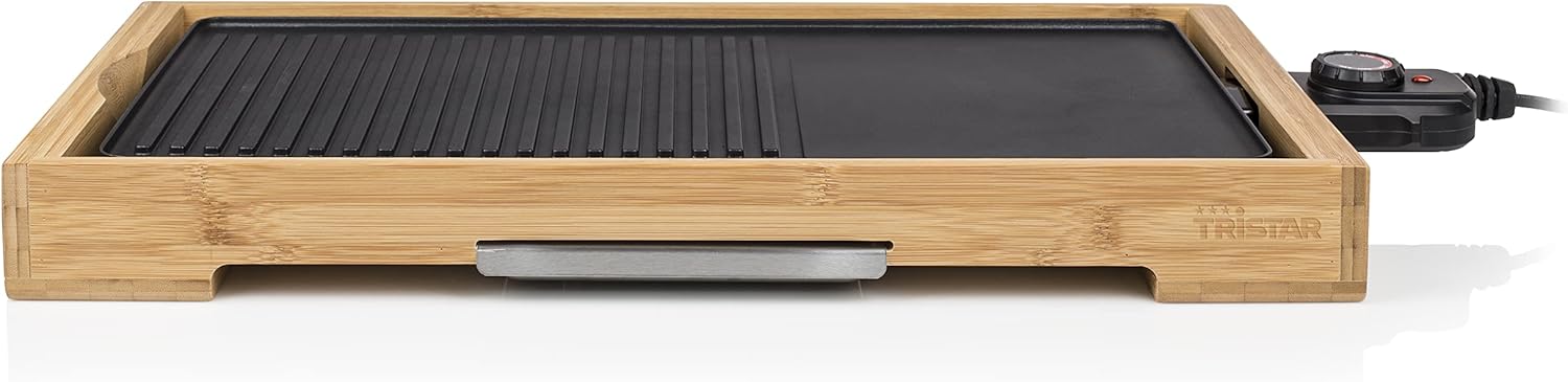 Thumbnail 4 de Tristar Piastra Elettrica Bamboo XL BP-2641 Grill, Bamboo Nero
