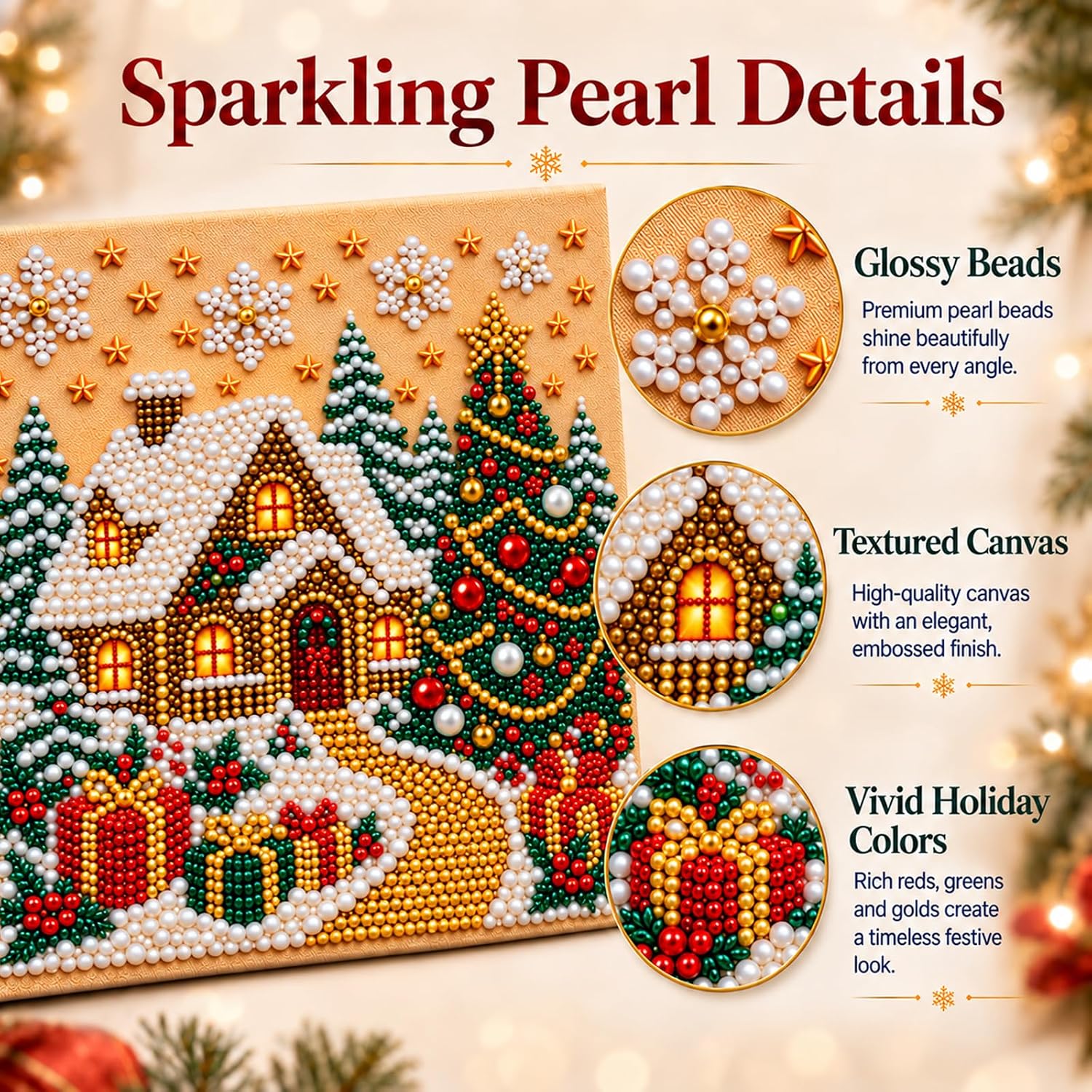 Detalle de Diamond and Pearl Art Kit, 10 x 10 in
