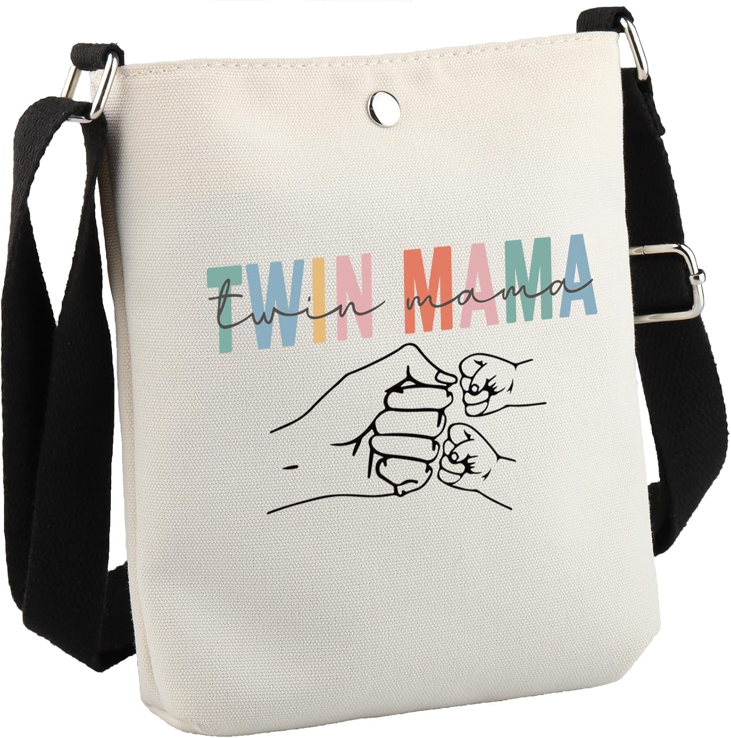Detalle de Twin Mama Gift Makeup Bag: A Practical Travel Pouch for Moms of Twins