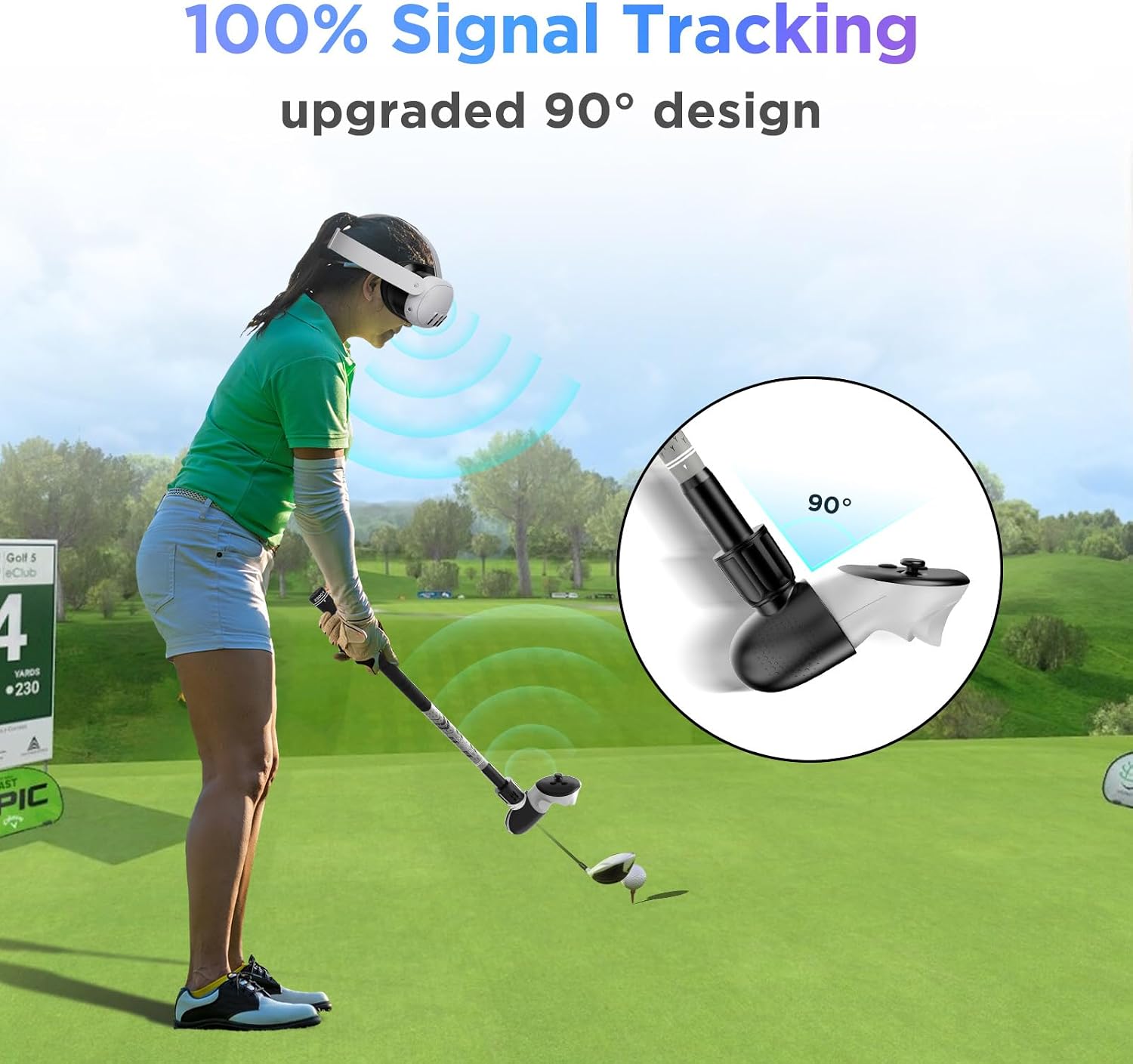 Thumbnail 1 de YOGES VR Golf Club Attachment for Quest 3
