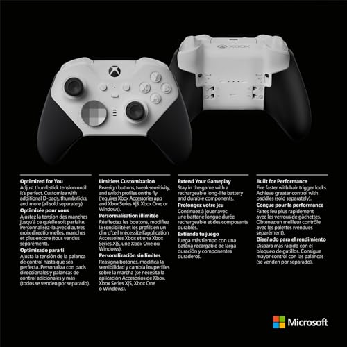 Thumbnail 7 de Xbox Elite Series 2 Core Wireless Controller – White