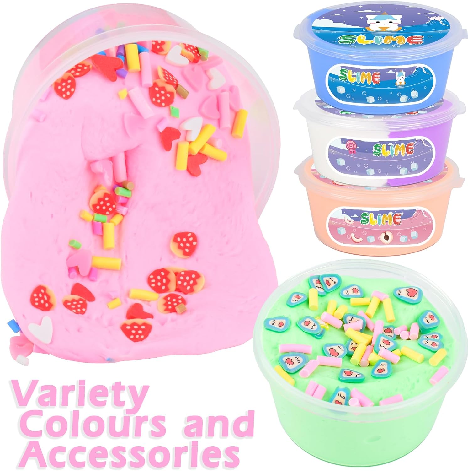 Detalle 1 de Butter slime kit 15 pack for kids