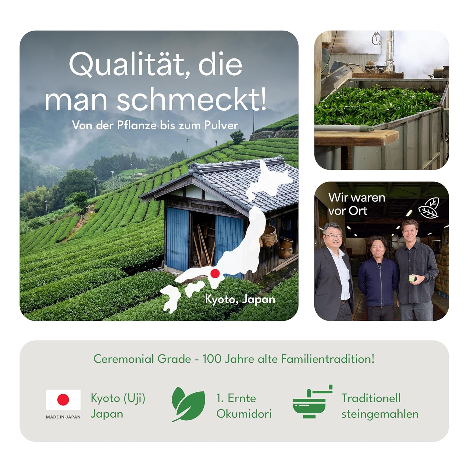 Detalle 2 de Matcha Ceremonial Grade BIO aus Japan, 30 g