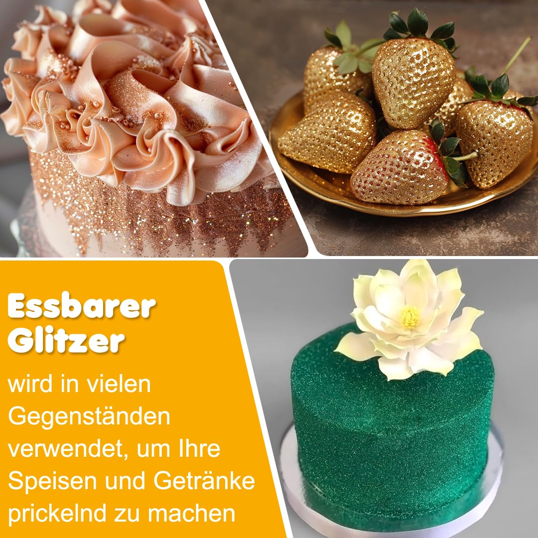 Thumbnail 2 de Essbarer Glitzer Kicofood 6 Farben, 5 g