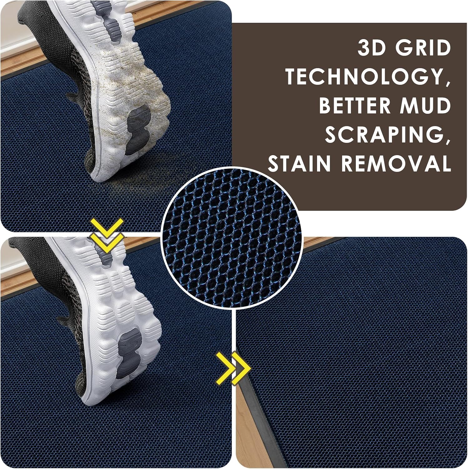 Thumbnail 4 de Azadx Indoor Outdoor Door Mat 31" x 47" heavy-duty doormat 🏠