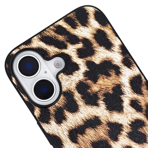 Thumbnail 3 de DMaos iPhone 12 Pro / iPhone 12: cover leopardata in ecopelle marrone per 6,1