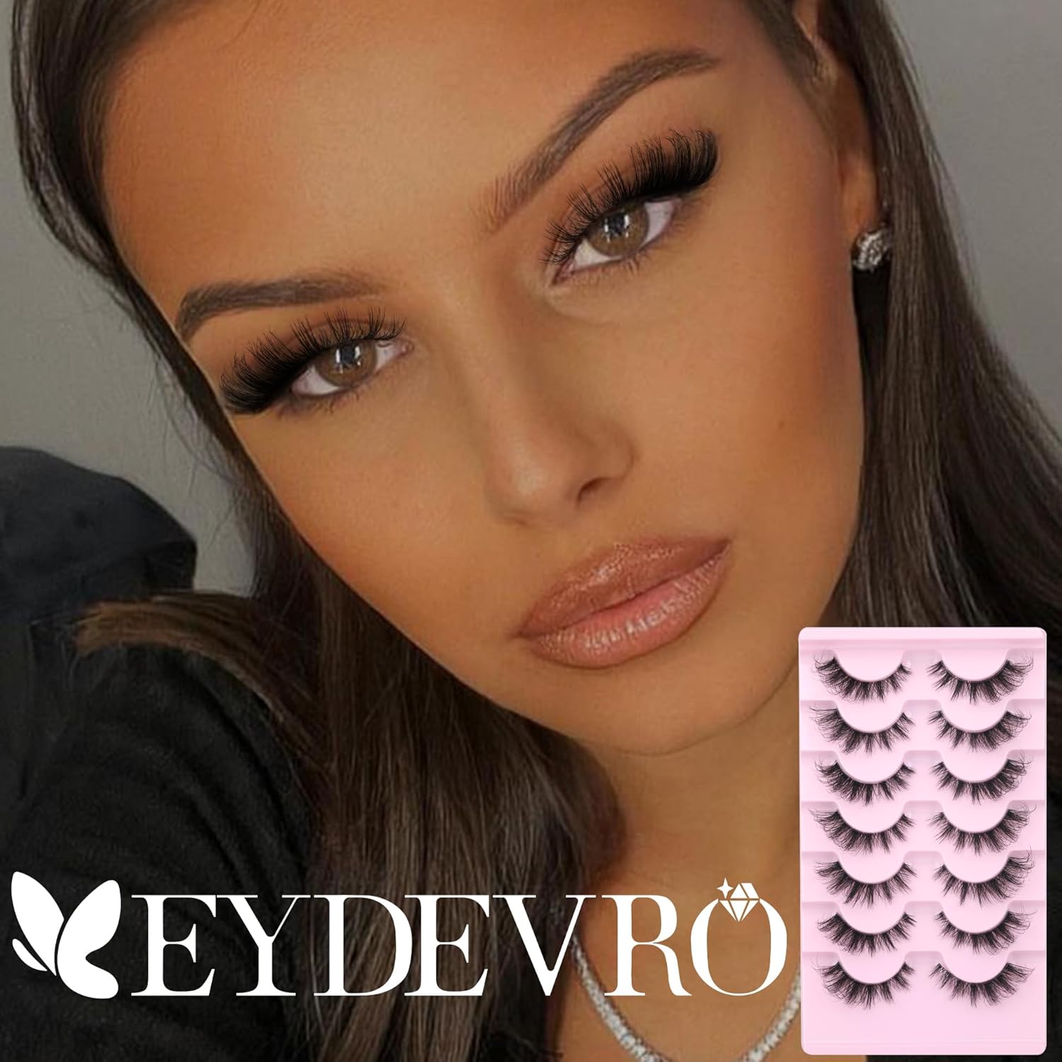 Thumbnail 3 de EYDEVRO Wispy D Curl Fox Eye Lashes 7 Pairs