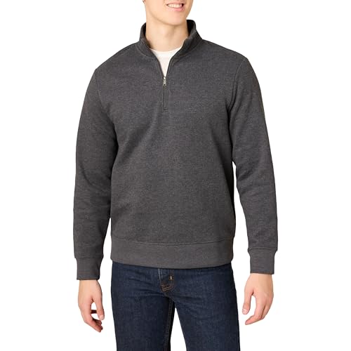 Detalle de Amazon Essentials Sudadera forro polar cremallera cuarto, XXL