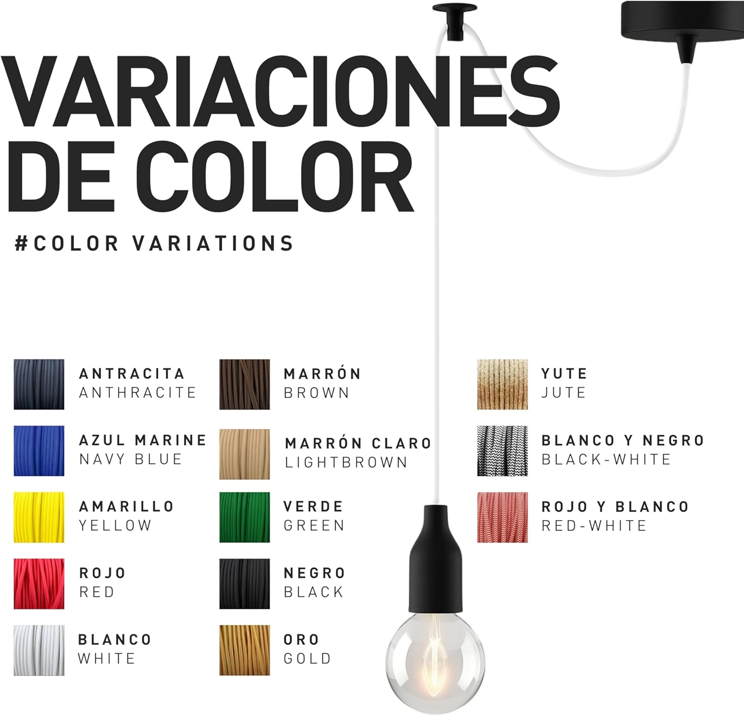 Thumbnail 6 de smartect Cable Textil Marrón 2 m 3x0,75 mm²