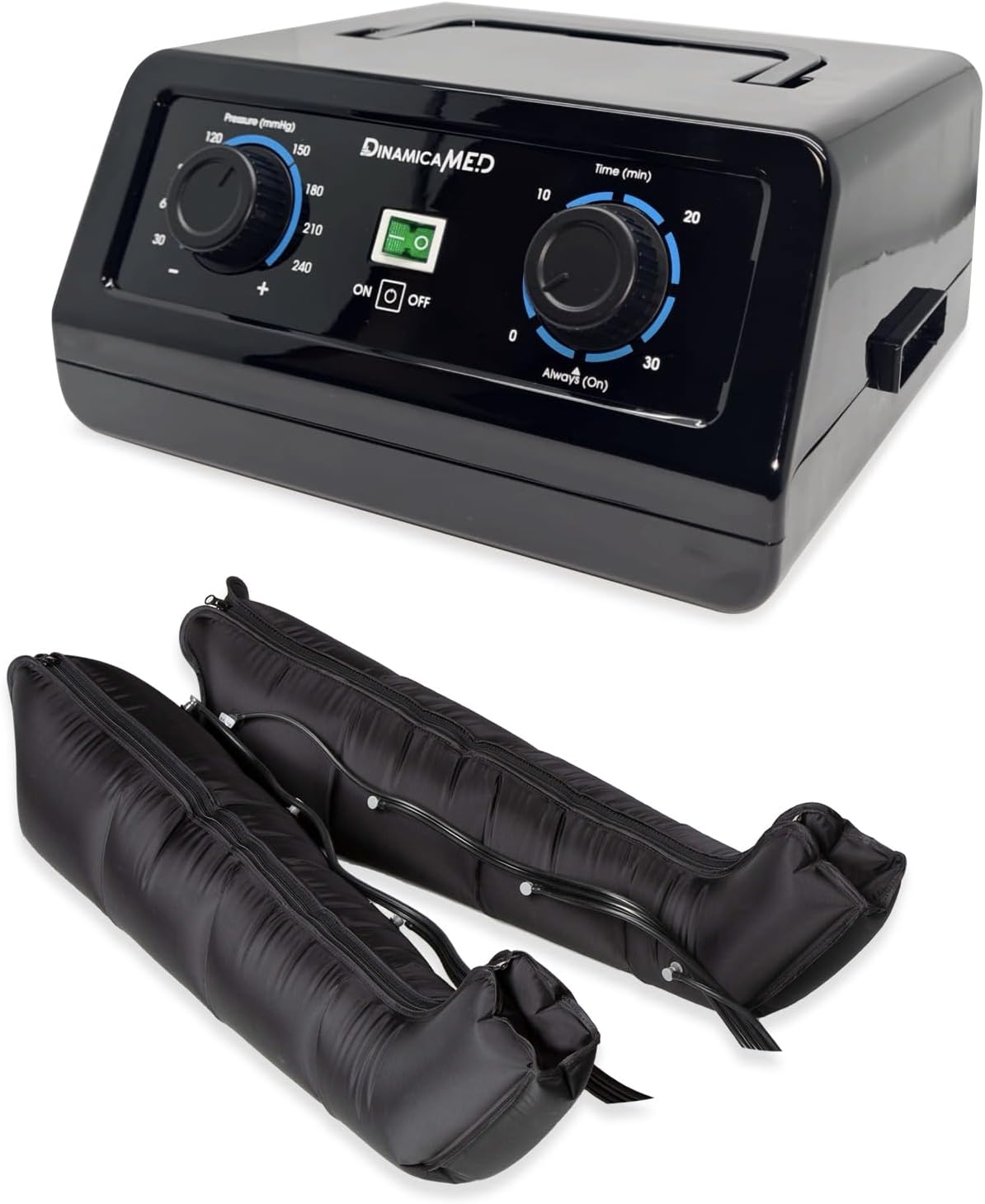 Detalle de Dinamicamed Premium 4.0: Pressoterapia Linfodrenante per Casa con 4 Camere d'Aria e Gambali XL