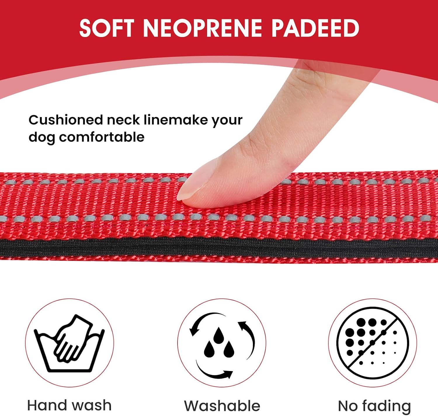 Thumbnail 2 de PenSeepet Reflective Dog Collar, Medium
