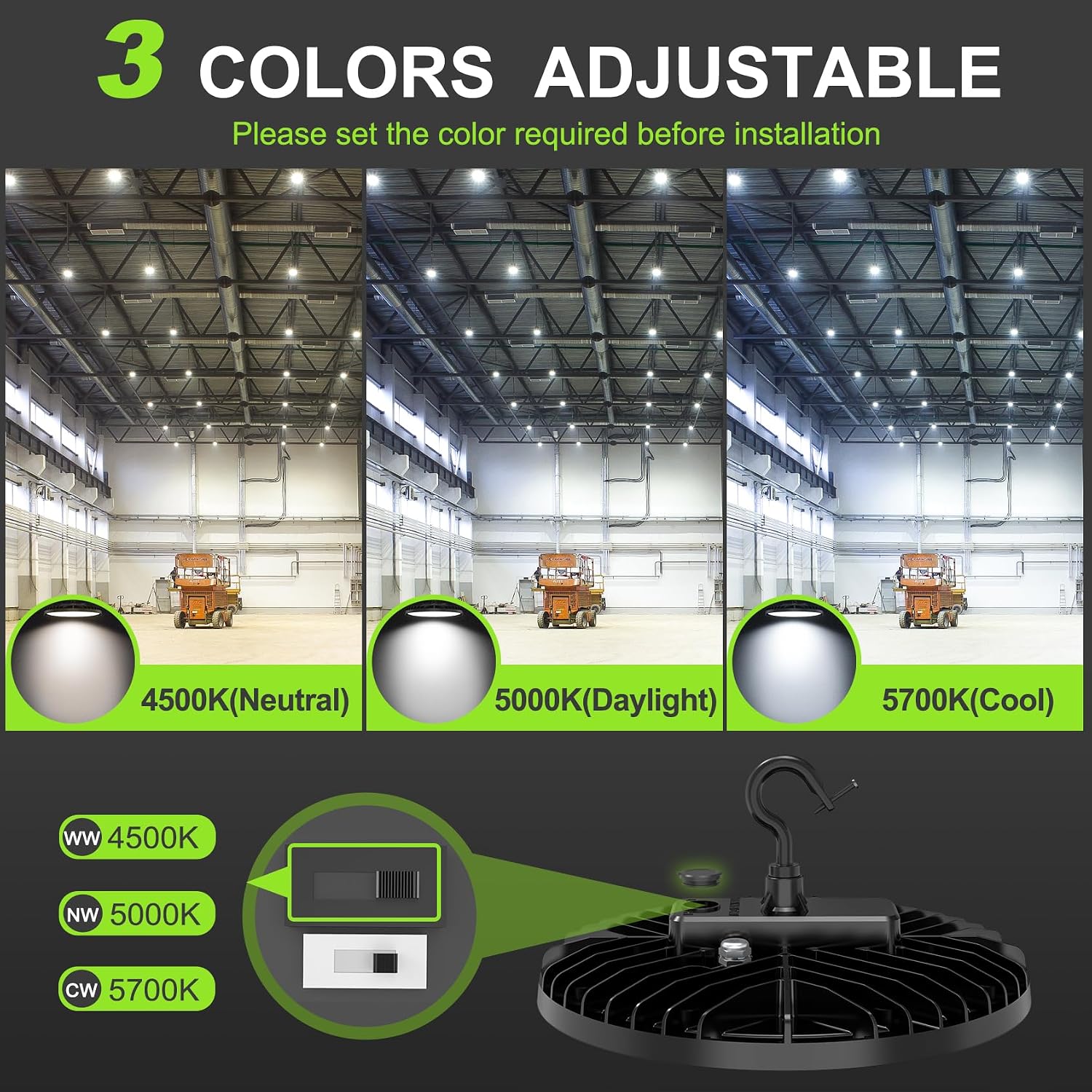Detalle 2 de NUOGUAN UFO high bay LED light 150W