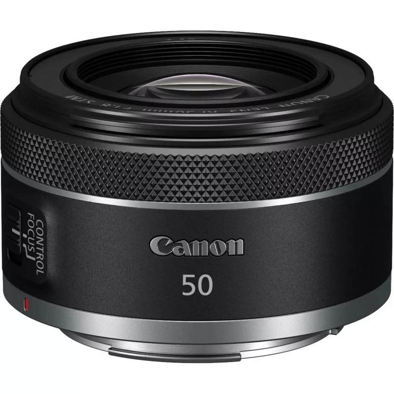 Detalle de Canon RF 50mm F1.8 STM objetivo prime para retrato