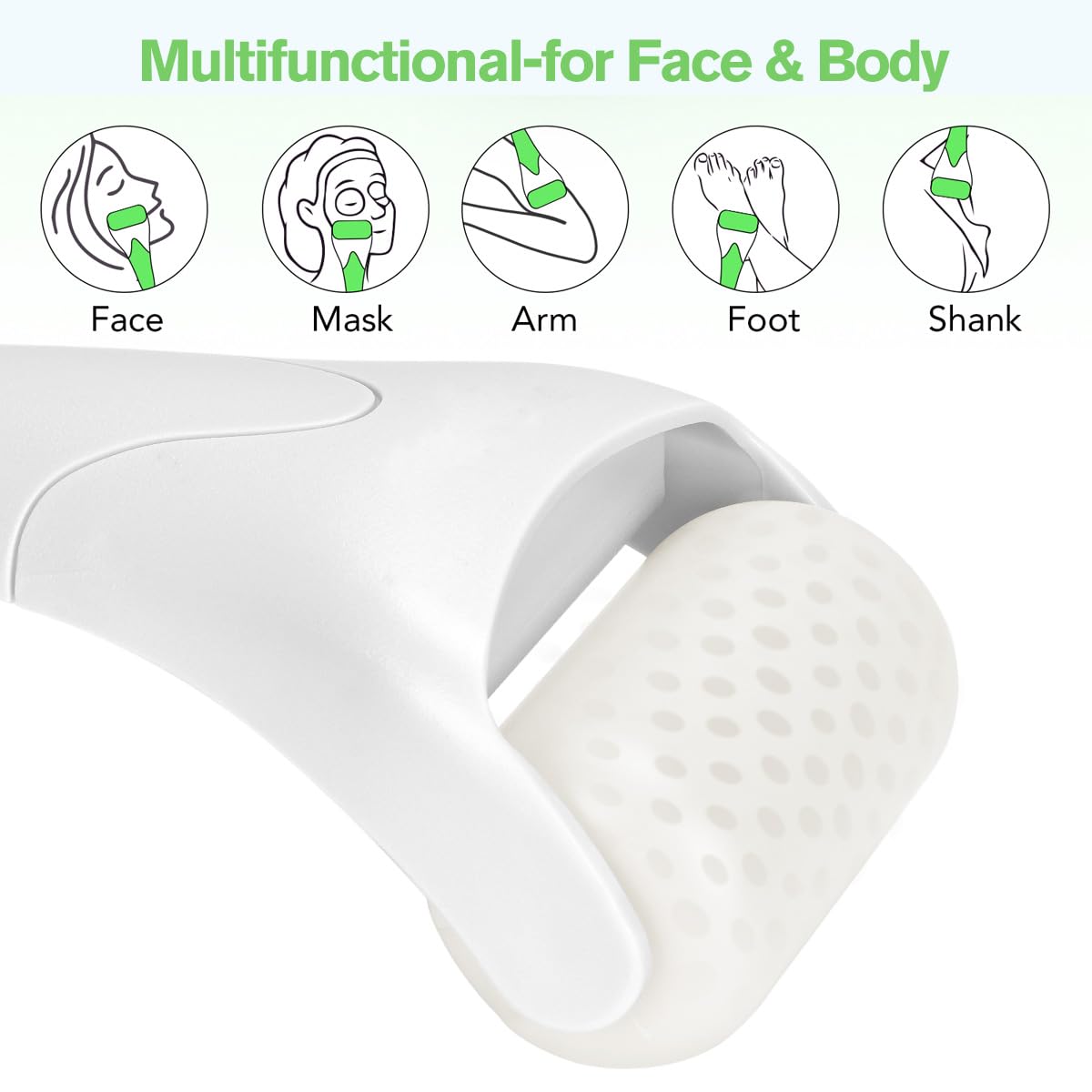 Detalle 1 de Fronnor Ice Roller for Face and Body, Cooling Massage Tool, White