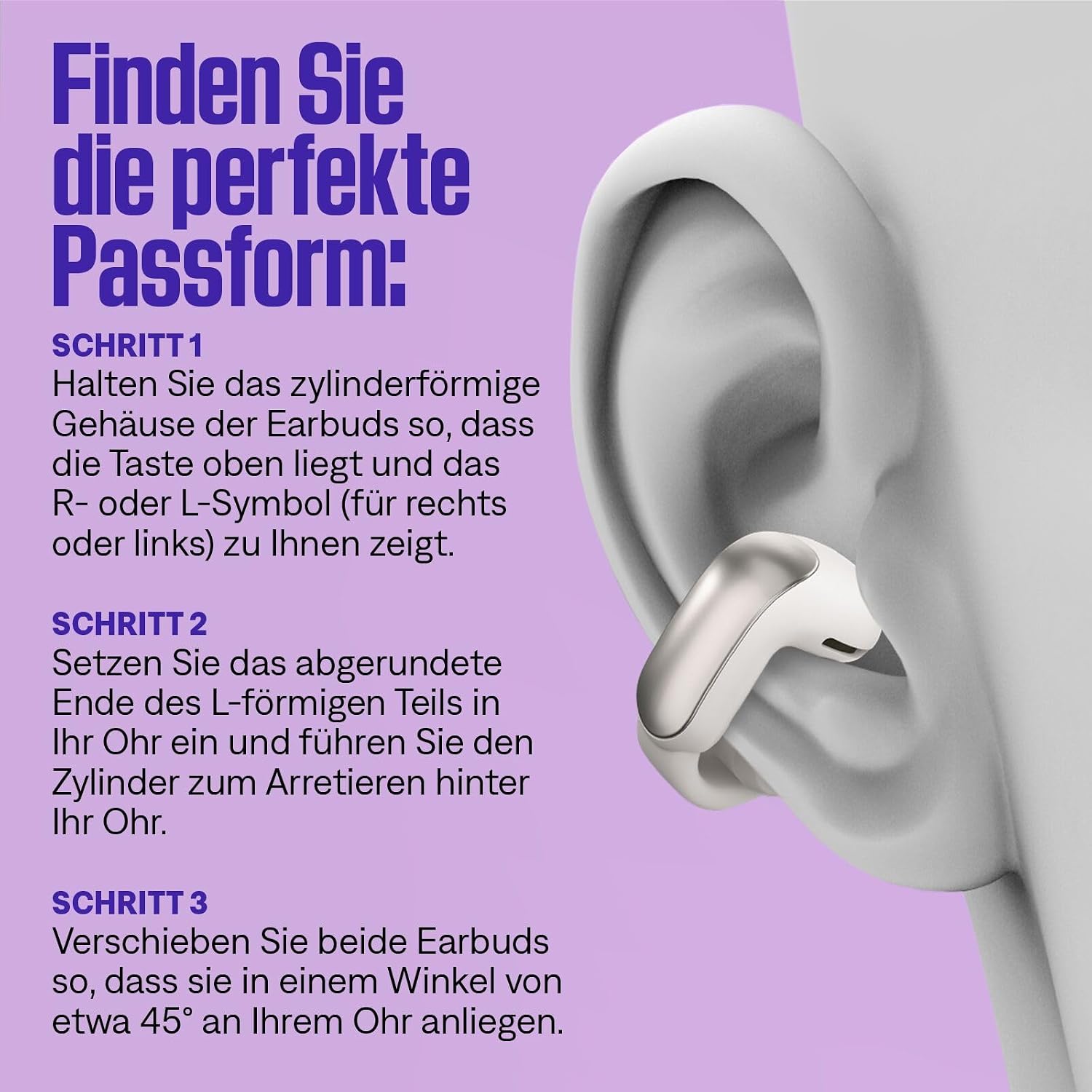 Detalle 2 de Bose Ultra Open Earbuds mit 48-Stunden-Akkulaufzeit